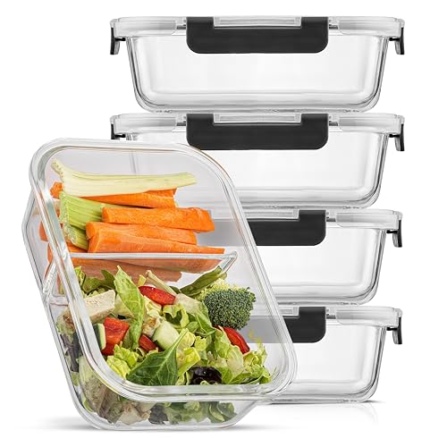 Version 1.0.0 JoyJolt 24pc Borosilicate Glass Storage Containers with Lids | 12 Airtight/Freezer Safe Food Storage Containers for Pantry and Kitchen | Meal Prep Container for Lunch | Glass Tupperware Set - Image 1