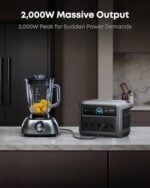 Anker SOLIX C1000 Gen 2 Portable Power Station with 200W Bifacial Solar Panel, 2,000W (Peak 3,000W) Solar Generator, Full Charge in 49 Min, 1,024Wh LiFePO4 Battery - Image 2
