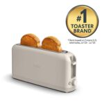 bella 2 Slice Slim Toaster, Fits-anywhere™ Kitchenware, 6 Setting Shade Control with Reheat & Cancel Buttons, Fits sourdough, 10” Long Slot, Anti Jam & Auto Shutoff, 900 Watt, Oatmilk - Image 3