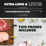 CHEF iQ Sense | Smart Wireless Meat Thermometer | 2 Ultra-Thin Probes | WiFi Unlimited Range | 1000°F Heat Safe | 5 Sensors | BBQ, Grill, Oven, Smoker, Air Fryer | Gen3 - Image 3
