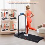 Walking Pad Treadmill with Handle Bar, 2026 Upgrade Portable Under Desk Treadmill for Home Small with Handles, 3.0HP Walking Pad for Home, 0.6-7.6MPH, 350LBS - Image 6