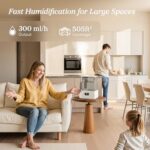 LEVOIT Humidifiers for Bedroom Large Room Home, (6L) Cool Mist Top Fill Essential Oil Diffuser for Baby & Plants, Smart App & Voice Control, Rapid Humidification & Auto Mode - Quiet Sleep Mode, Gray - Image 6